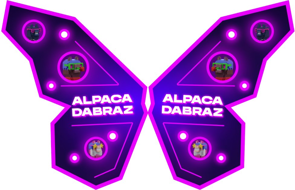 Alpacadabraz 🤝BattleFly

We are giving away 10 custom Alpacadabraz themed BattleFly wings

Thanks to the BattleFly team, it will be a FREE MINT

1⃣Follow <a href="/BattleFlyGame/">BattleFly DAO</a> and @Alpacadabraz
2⃣ Like and Retweet
3⃣ Tag 3 friends