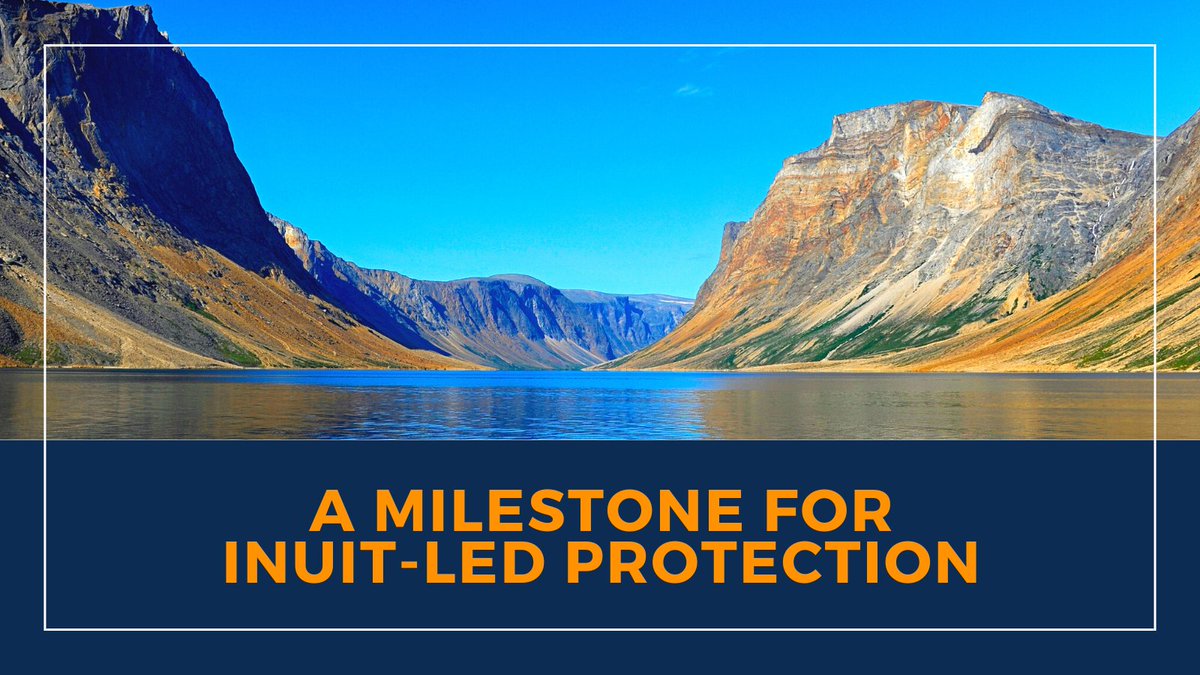 Oceans_North's tweet photo. ICYMI: Great news for #oceans from Nunatsiavut today! The Nunatsiavut Government and @ParksCanada signed a memorandum of understanding to assess the feasibility of a new #Indigenous Protected Area in the waters near Torngat Mountains. https://t.co/rfLrb4WzCc