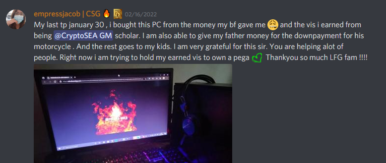 CryptoseaGuild's tweet photo. another success story coming right up…📝

perseverance and determination, two words that comes in mind whenever the word success is mentioned.
In CSG, we want you to succeed and be the best version of yourself.

#csg #sholarsuccess #pegaxy #PegaxyScholarships $vis $pgx https://t.co/rs5IQodMFJ