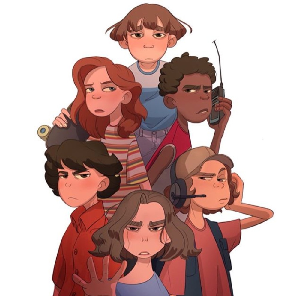 Galaxy10211's tweet photo. STRANGER THINGS TEAM FANART https://t.co/efoTwMLTpd