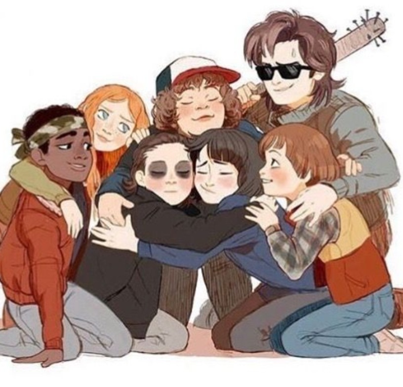 Galaxy10211's tweet photo. STRANGER THINGS TEAM FANART https://t.co/efoTwMLTpd