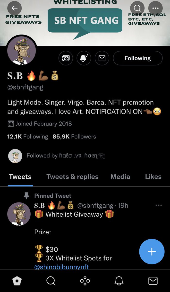 GreezyGio's tweet photo. @sbnftgang 0x1D77DBDb48c3B50EF85979Aa4c6534fD5E5C91D3

Let's go!! 🚀🌑 https://t.co/s6FDGt2hZr