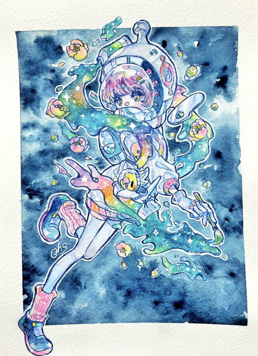 透明水彩のメイキング🎨 
