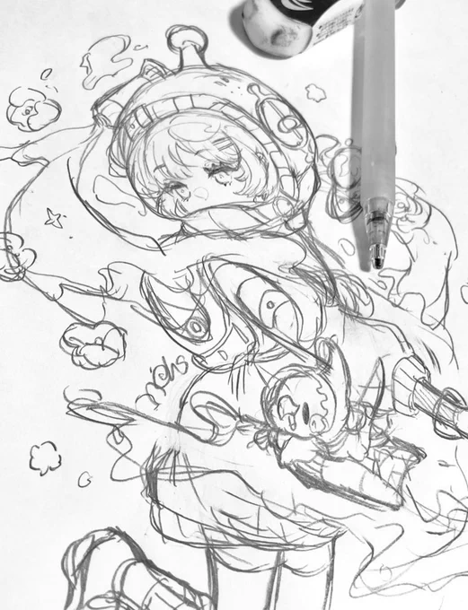 透明水彩のメイキング🎨 
