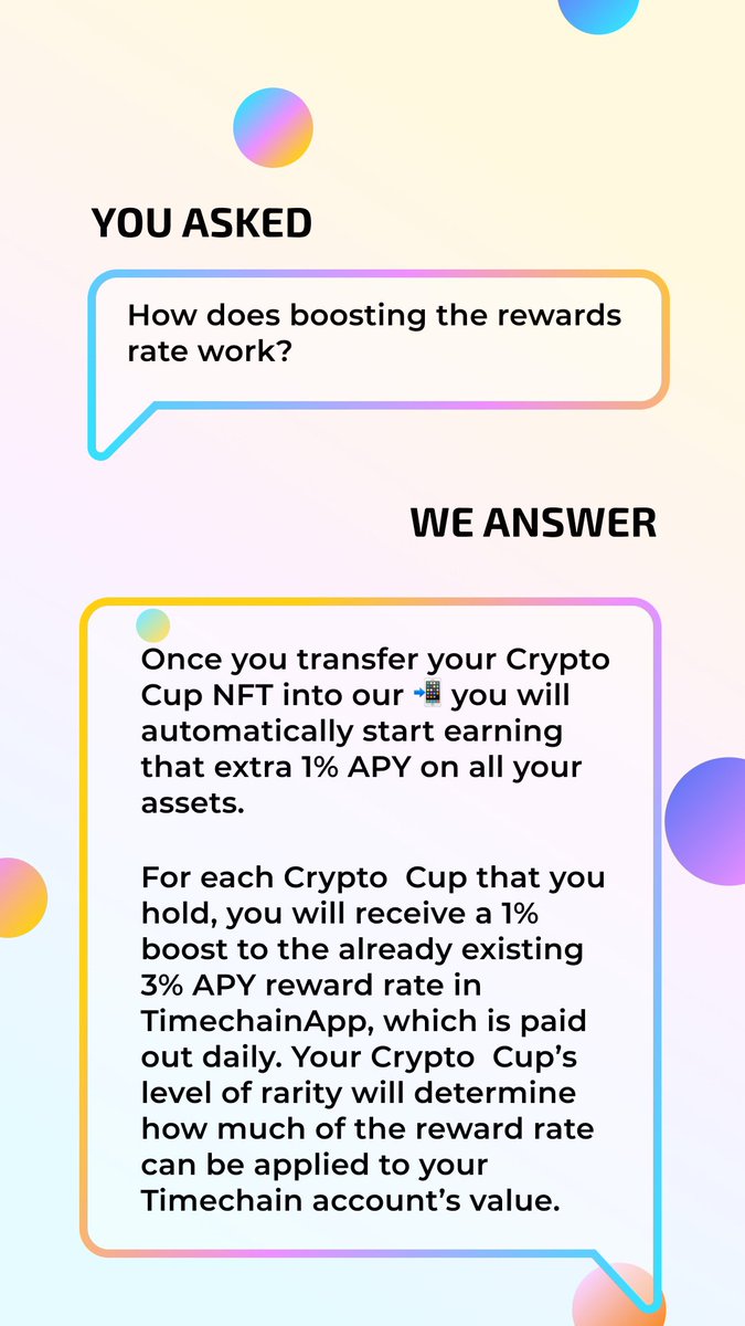 TimechainNFT's tweet photo. #FAQs about our Crypto Cups and their utilities 👩‍🔬 https://t.co/KRzz4wZsJw