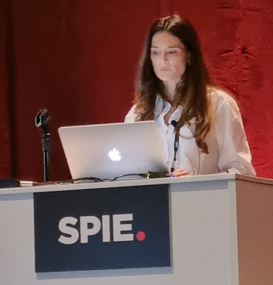 IoannisNL's tweet photo. It was Noelia Solis Preciado's turn from our @AxtiLab to present at @SPIEtweets #SPIEMedicalImaging yesterday on her evaluation of the accuracy of breast density quantization software using realistic breast phantoms. First ever conference presentation and she did great! https://t.co/iIj1OBBZCA