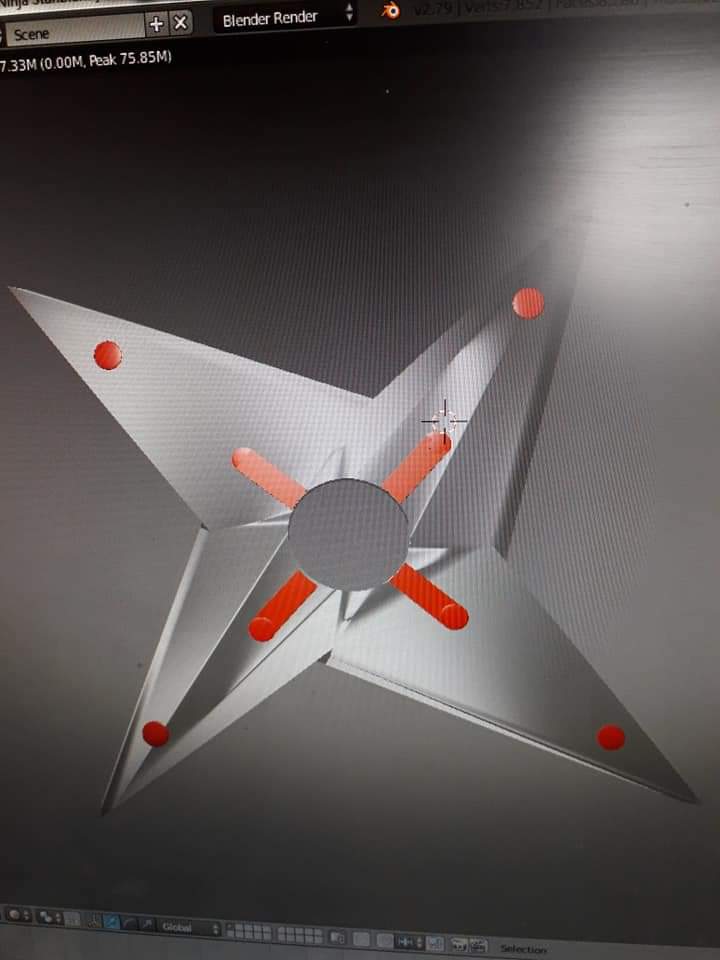 shadowdr32's tweet photo. Ninja Star on Blender.
#NinjaStar #Blender3D #3Dmodeling #GameDesign #Software https://t.co/BXxZlKelpW