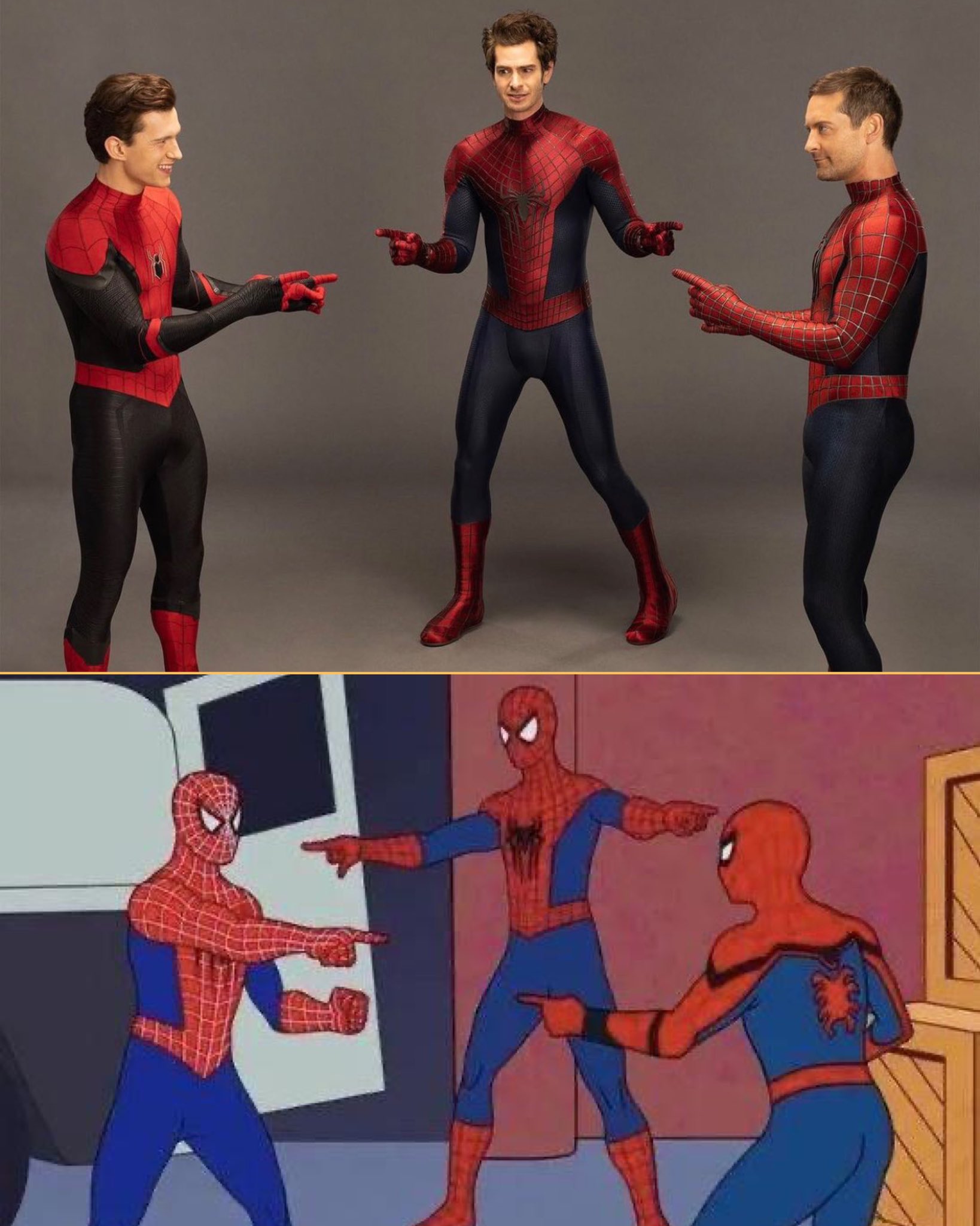 Top 81+ imagen meme de los 3 spiderman - Abzlocal.mx