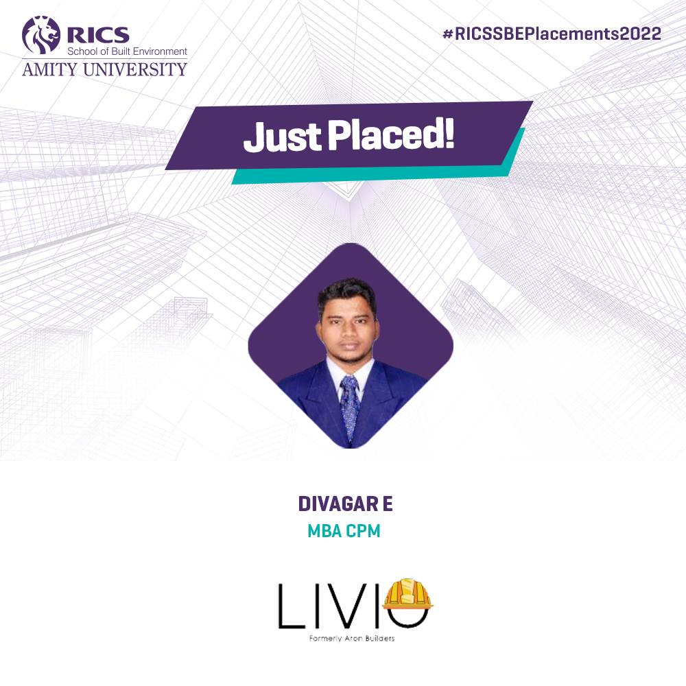 RICS_SBE's tweet photo. Congratulations to Divagar E on his placement with Livio.
Applications for Session 2022 are now open.
Apply Now: https://t.co/QZ0gHyYPdU
#RICSSBEPlacements2022 #RICSSBE #Economics #Construction #RICSSBENoida #StudentsOfRICSSBE
#ProjectManagement #MBA #Livio https://t.co/nC2fFvWpAz