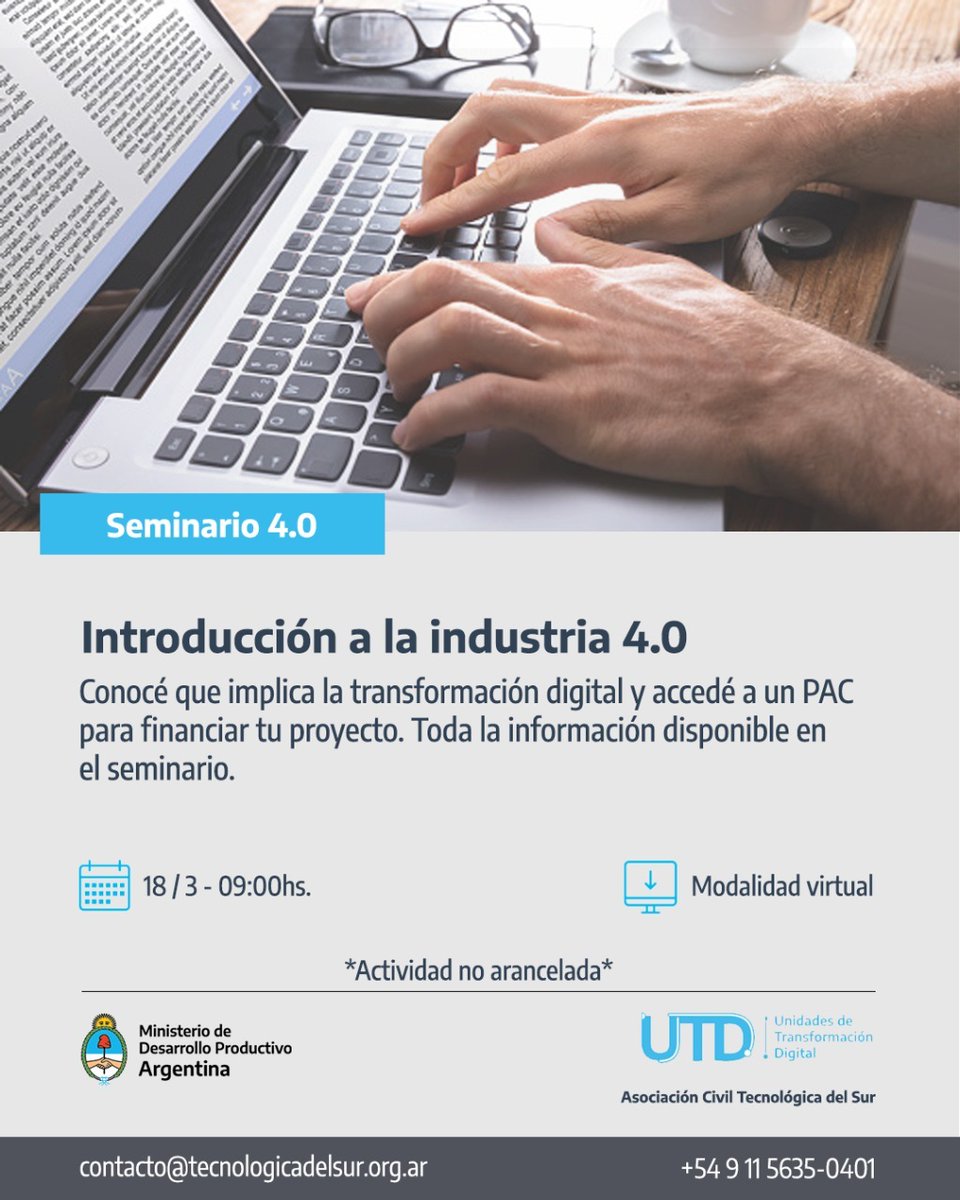 Pyme_Plus's tweet photo. @CaMilanus El mismo se llevara a cabo el dia 18 de marzo a las 9 am, realizándose de manera virtual.
Podes inscribirte de FORMA GRATUITA rellenado el siguiente formulario https://t.co/oIeSnL6QvH. Cupos limitados https://t.co/SNZfvhAIhG