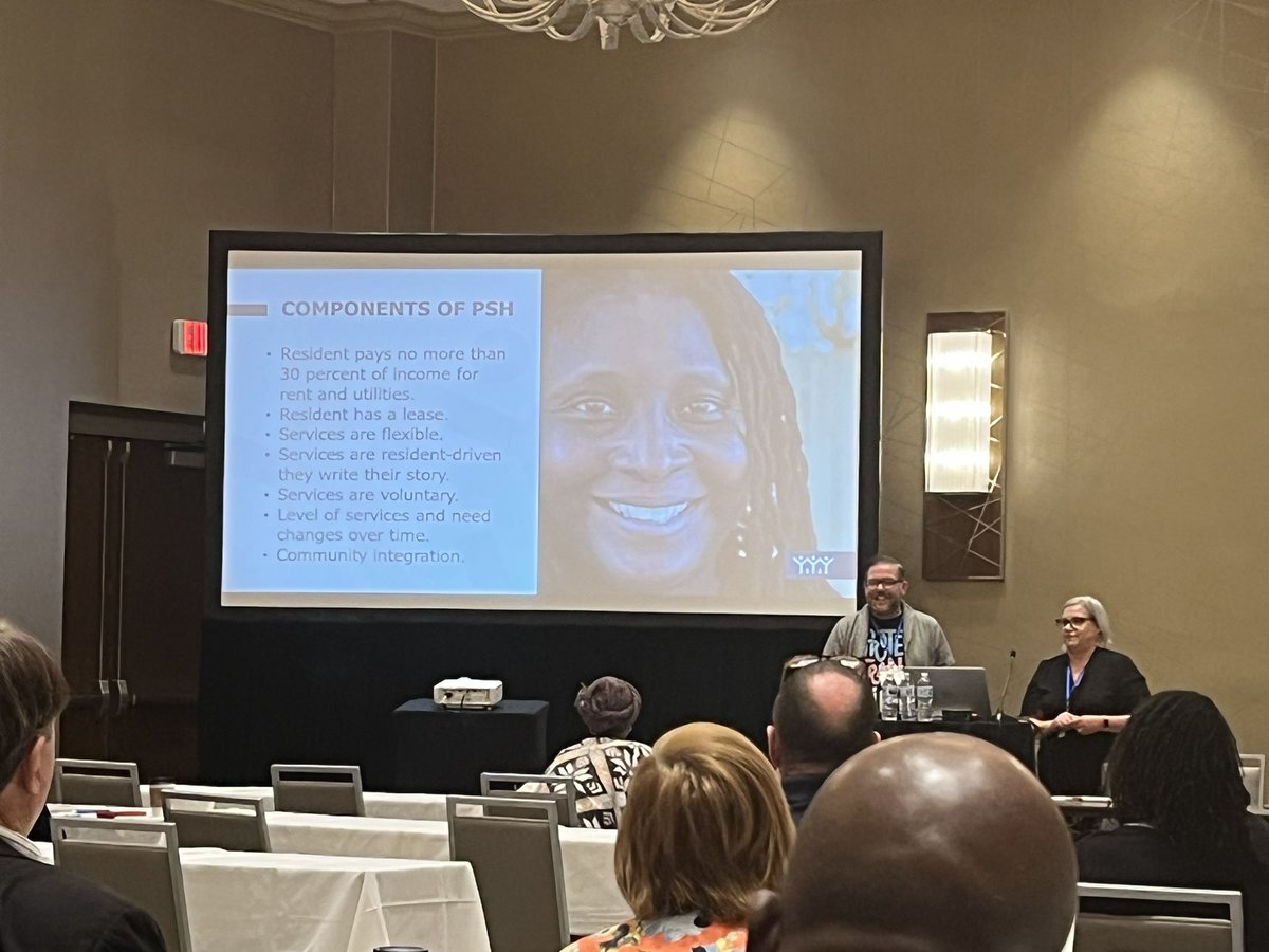 DomRandall's tweet photo. Residents drive the services. #HousingFirst #PSH #BuildingSolutions #FCEHConference22 @FL_Homeless https://t.co/7tJugRS8jA