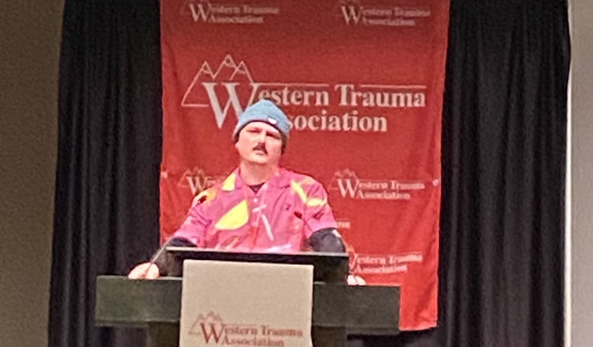 RRxalbrecht's tweet photo. Kennedy wowed the audience with his knowledge and his attire. Made us proud. @OU_Surgery https://t.co/omNZGfatQc