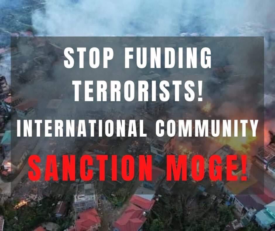 US government has imposed sanctions on the junta,but not on MOGE,the vital sprit of Myanmar Military Terrorists to commit war crimes. We demand US President Biden to #US_SanctionMOGE as soon as quickly .