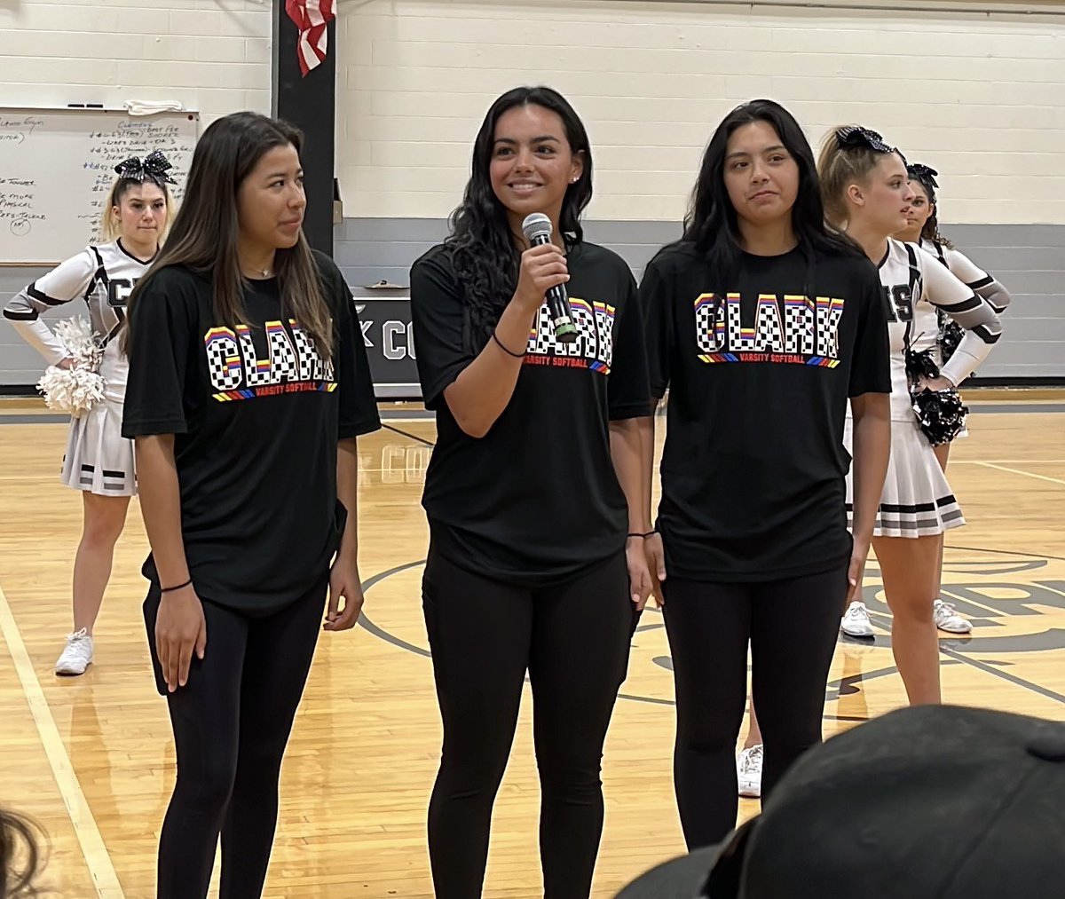 Senior leaders representing!! <a href="/natalienorieg10/">Natalie Noriega</a> <a href="/victoria_h_12/">Victoria</a> @ajfelices8 💪 🥎 <a href="/CoachHalli/">Becca Halliburton</a> <a href="/clarkcoachkelly/">Coach Kelly</a> <a href="/CoachMeganLow/">Megan Low</a> <a href="/NISDClark/">Tom C. Clark HS</a> <a href="/ClarkAthBooster/">Clark Athletic Boosters</a> <a href="/_clarksoftball/">Clark Softball Girls</a>