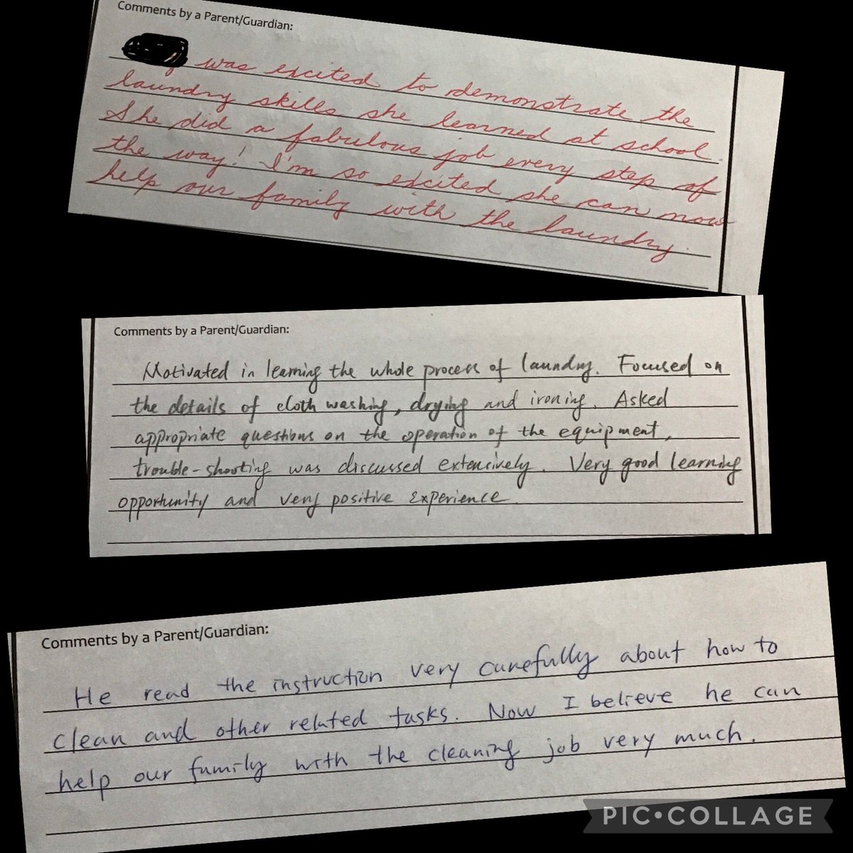 Mrs_Senkoski's tweet photo. The at home #laundry assignment is always a big hit with parents! I love these comments and am so excited that my 7th graders know this important #RealWorldSkill! #SayYesToFCS #RoadToIndependence #NASDLearns @IngomarMiddle @NA_FCS https://t.co/N8adp0rAsl