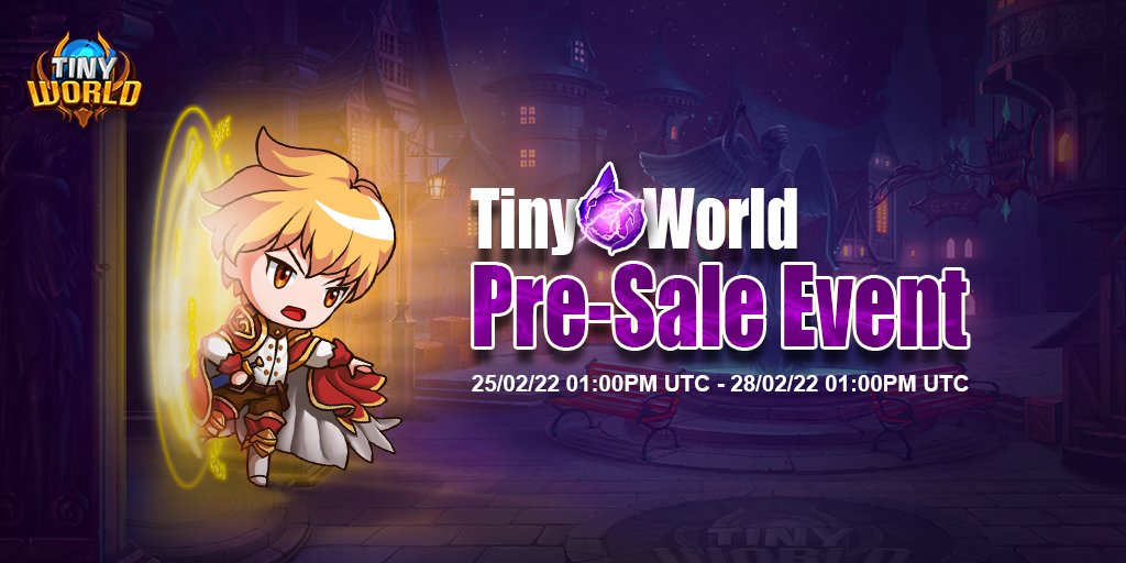 ⌛️Less than 48 hours until the #TinyWorld NFT pre-sale event!

📅 Starts 1PM UTC Friday
💎 15000 mystery runes available
💰 Prices start at 0.05 BNB

📢 1 mystery rune = 1 #TinyHero #NFT summon, released on official launch 🚀

Read more 👇medium.com/@tinyworld.gam…