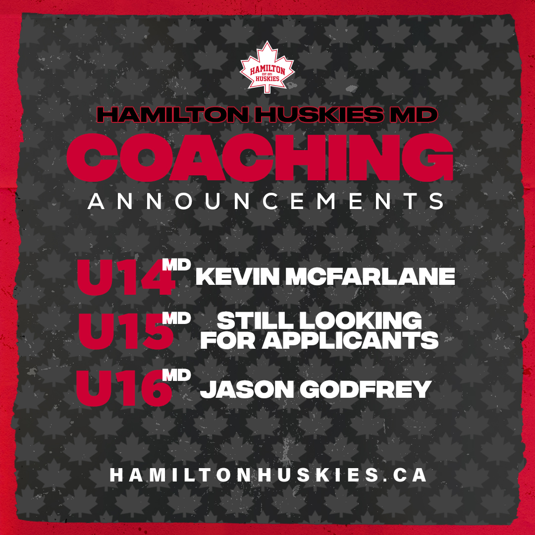 HuskiesHamilton's tweet photo. Our MD program coaching positions are being announced with some age groups with an open position. 

If you know anyone interested let us know!

#HHHC | #HuskiesMD https://t.co/mJHeYzbXsE