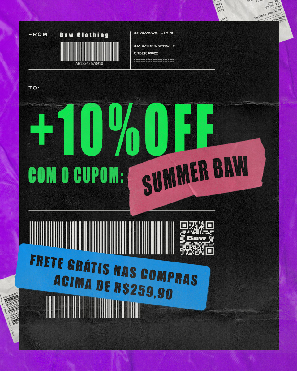 Última remarcação da Liquidação de Verão! 

Ainda da tempo de garantir peças dos Drops de 2021 com 50% até 70%OFF + Cupom extra de 10% 🔥

Corram pro site antes que seus favs esgotem! 
| bawclothing.com.br/lps/summer-sal…