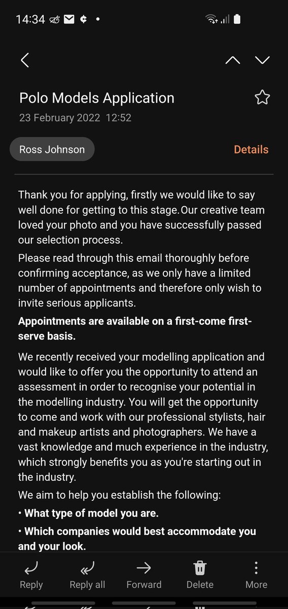 🤨 can someone tell me in this is real or a scam I entered one of the became a model on Instagram for a giggle thinking 🤔 I have no chance hmmmmmm not sure if they are pulling my leg 😅