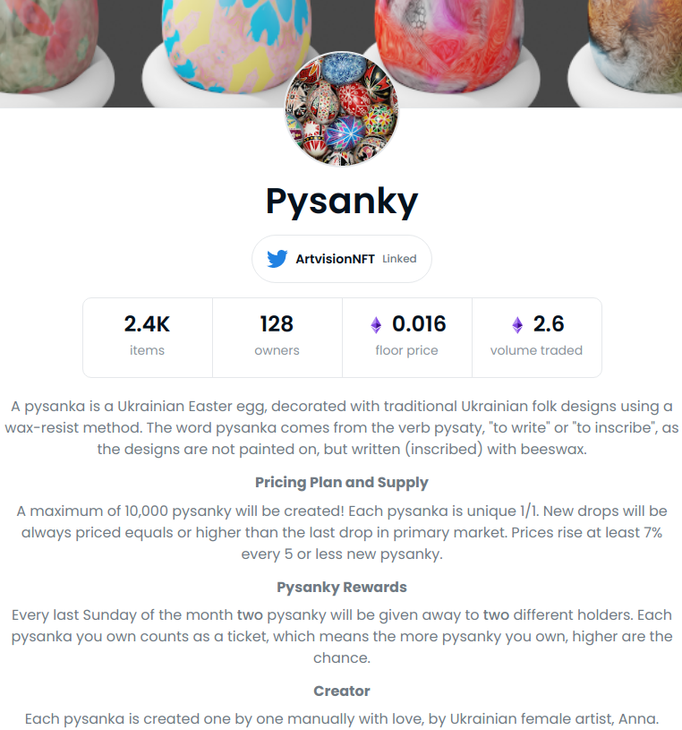 🚨 IMPORTANT THREAD! 6 months after creating Pysanky NFT Collection it is the first time I'm bringing some BIG updates to the collection in order to bring move value to current holders and also to the future NFT collectors of Pysanky.