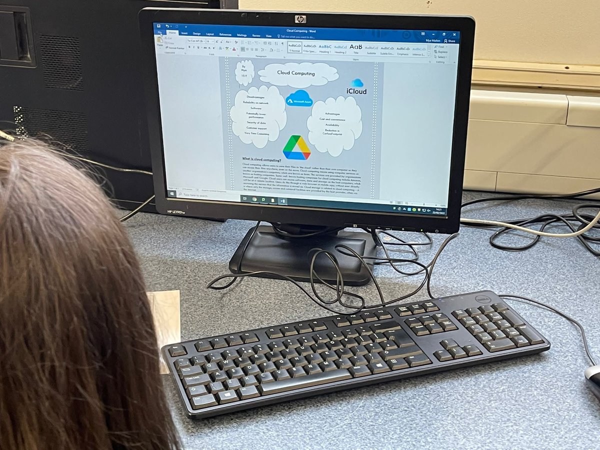 LismoreICT's tweet photo. Mr McQuaids Year 10 ICT class recently produced an information leaflet on cloud computing ☁️ We think they are brilliant! ⭐️ 👌 @lismorecomp @KS3Lismore https://t.co/AClvhJxmbL