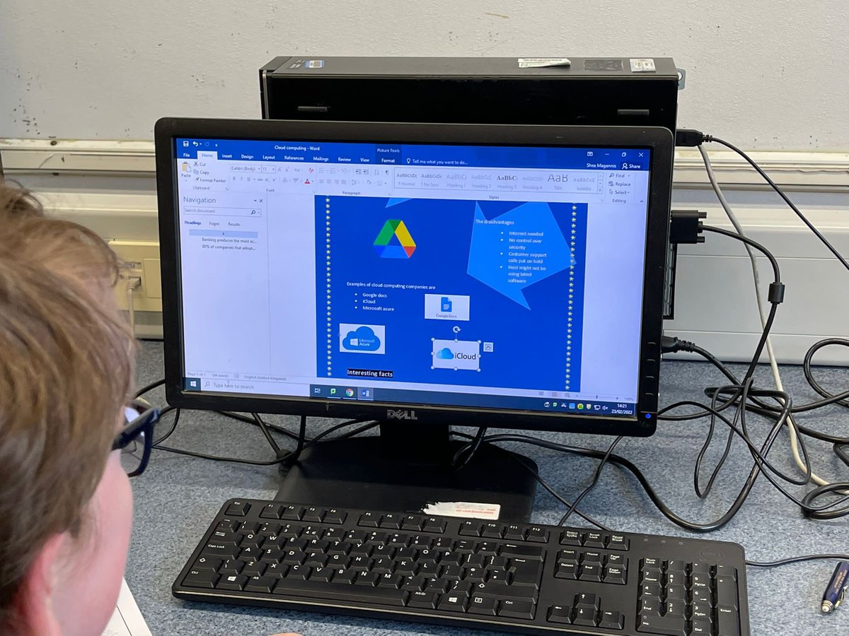 LismoreICT's tweet photo. Mr McQuaids Year 10 ICT class recently produced an information leaflet on cloud computing ☁️ We think they are brilliant! ⭐️ 👌 @lismorecomp @KS3Lismore https://t.co/AClvhJxmbL