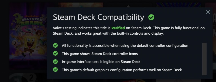 NickBrawlGame's tweet photo. Nickelodeon All-Star Brawl is Verified for @Steam Deck compatibility! @OnDeck https://t.co/MVD1ruLBZE