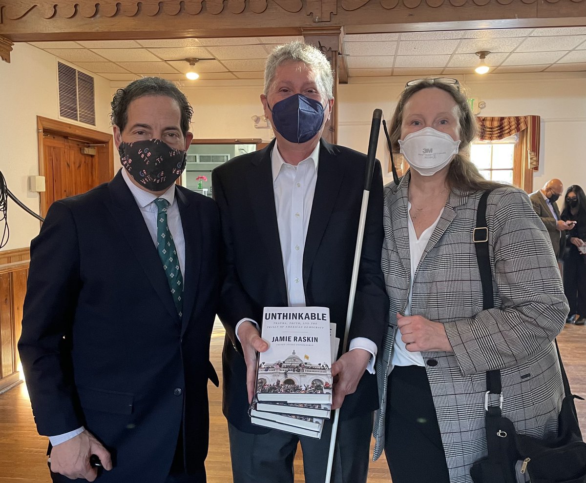 johngpare's tweet image. .@JamieRaskin, thank you for narrating your book, "Unthinkable," yourself!
Hearing your first hand description of your son's life and the January 6 insurrection were so impactful. I was also honored to attend the book signing and will always treasure my signed print copy.