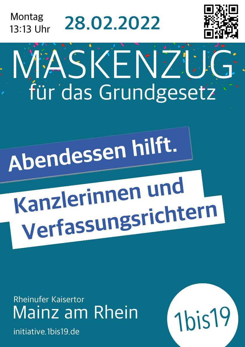 JohannesKirnbe1's tweet image. #Abendessen, #verfassungsgericht. Kommt alle zum #maskenzug für das #grundgesetz. Gegen #Spaltung der #Gesellschaft weg mit dem #CovidRegime