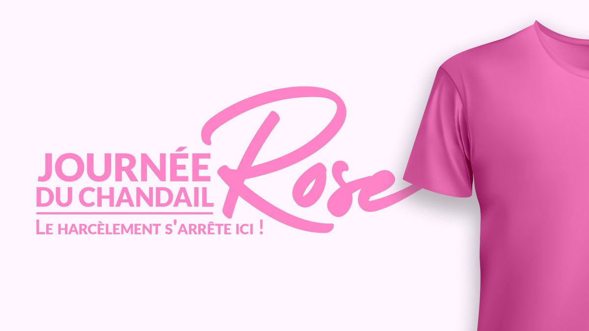 On porte du rose aujourd'hui pour dénoncer l'intimidation, mais nous devons agir tous les jours pour l'éradiquer. #PinkShirtDay #JourneeDuChandailRose #polcan #cdnpoli #intimidation