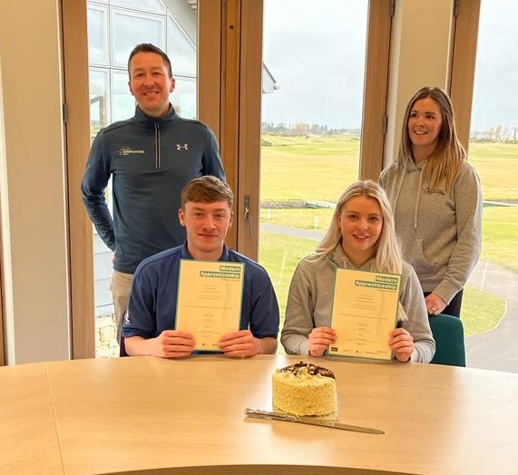 ActiveSchAngus's tweet image. Delighted to see our two fantastic Modern Apprentices Elliot and Pippa receive their MA/SVQ certificates at our team meeting today. Their input over the last 18 months has been invaluable! @AngusCouncil @sportscotland @DYW_DA #cakecelebration