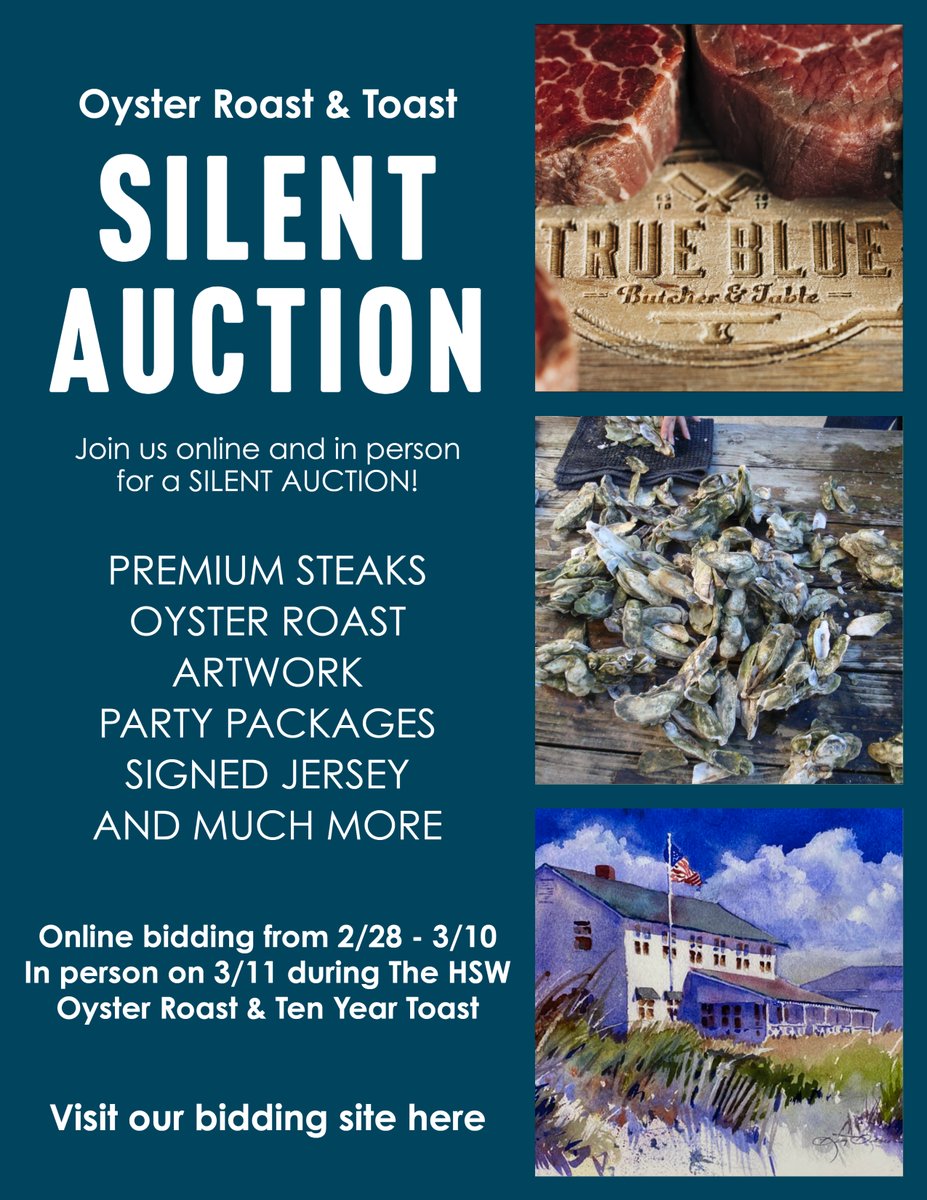 HillSchoolofILM's tweet photo. The Hill School Oyster Roast &amp; Ten Year Toast is only 2 weeks away!!  Our Silent Auction Online Site goes LIVE on Monday, February 28th! 
Visit our website to preview auction items or purchase tickets to the event. https://t.co/YWP1s59Eqz https://t.co/90VKqBYV7O