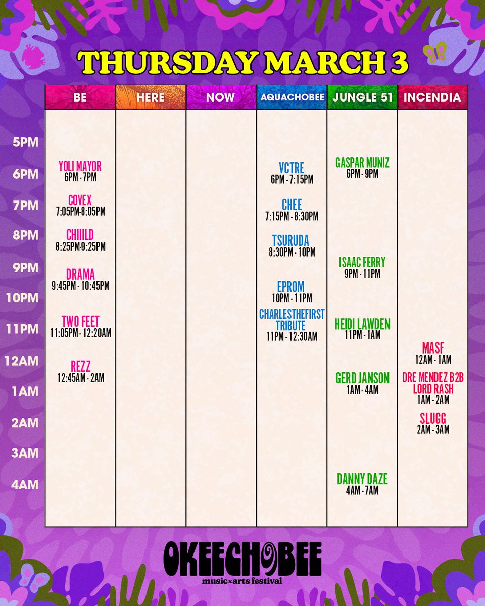 2022 okeechobee festival schedule