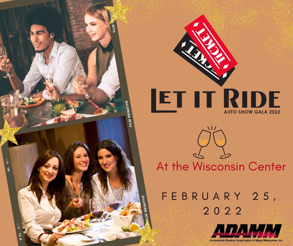 MilAutoShow's tweet photo. ✨ 2022 Auto Show Gala "Let It Ride"  🎩

Tickets are now on sale! 

Click the link below to purchase your tickets today!
https://t.co/9BZnMueeJF

Greater Milwaukee Car &amp; Truck Show #gala #autoshow #carshow #cars Wisconsin Center #milwaukee https://t.co/PGV1D9qLB1
