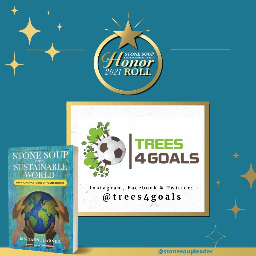 stonesoupleader's tweet photo. #Trees4Goals is an international movement that is inspiring kids to add to their passion for sports, a passion for planting trees. Find out how you can JOIN THE MOVEMENT: @trees4goals (& on Instagram & Facebook)
@risefortheworld #GlobalRiseWinner2021 https://t.co/2ehxgd0UgV