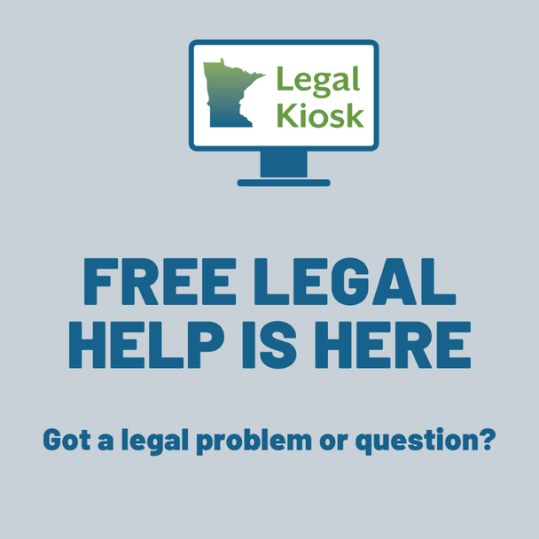 lsnmlaw's tweet image. Do you have a legal problem &amp;amp; would like to apply for civil legal aid or find resources, but don't have access to the internet or technology? Legal kiosks can help!

Find a Legal Kiosk near you at legalkiosk.org/locations

#LegalKiosk #AccessToJustice #ReachJusticeMinnesota