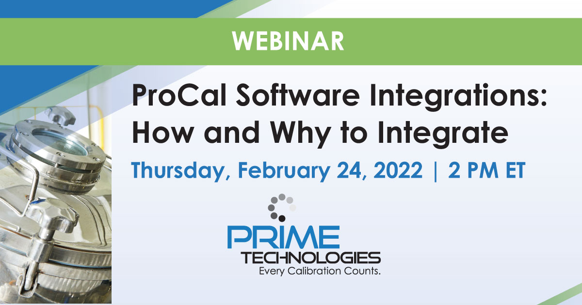 procalv5's tweet photo. There's still time to register for our complimentary webinar taking place tomorrow (2/24) at 2 PM ET discussing ProCal software integrations: https://t.co/dhuv0D8mcj
#Integrations #ProCal #Calibration #CalibrationManagement https://t.co/x5YFssg2fs