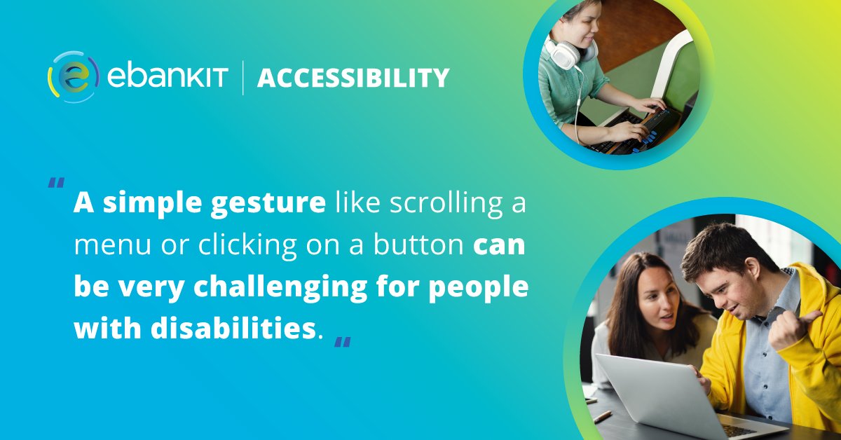 e_bank_it's tweet photo. Humanizing Digital Banking is one of ebankIT's mottos, following it means that our platform is designed with clear and adaptable layouts that make navigation easier for anyone with disabilities. Find out how: https://t.co/EWin6mnw5Q
#humanizingbanking #digitalbanking #ebankIT https://t.co/QgkbBEKbnv