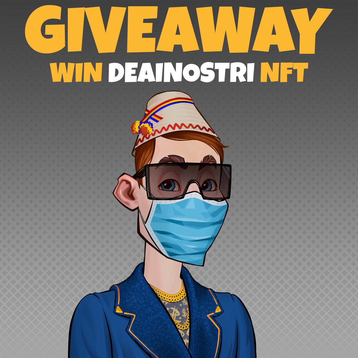 Deainostri (@deainostri) on Twitter photo ❗️ GIVEAWAY
🎉 Prizes - 1x #deainostri #NFTs
How To enter:
1️⃣ Follow <a href="/deainostri/">Deainostri</a>
2️⃣ RT + LIKE
3️⃣ Tag 3 friends (max 3 per comment)
4️⃣ Join discord.gg/deainostri
#ElrondNFT #ElrondNetwork #NFT #EGLD #egld ❗️ GIVEAWAY
🎉 Prizes - 1x #deainostri #NFTs
How To enter:
1️⃣ Follow <a href="/deainostri/">Deainostri</a>
2️⃣ RT + LIKE
3️⃣ Tag 3 friends (max 3 per comment)
4️⃣ Join discord.gg/deainostri
#ElrondNFT #ElrondNetwork #NFT #EGLD #egld