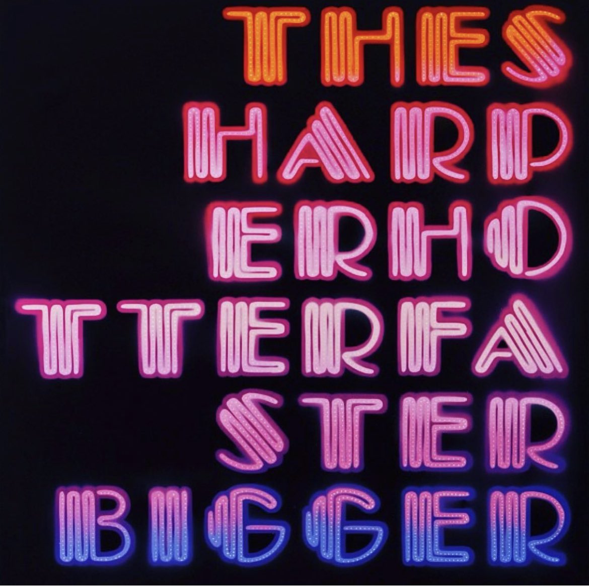 FritzCosta's tweet photo. Artwork of the day “The Harder Sharper Faster Bigger” by @eine_signs #streetart #dailyart #NFT https://t.co/mJcDbvoLdL