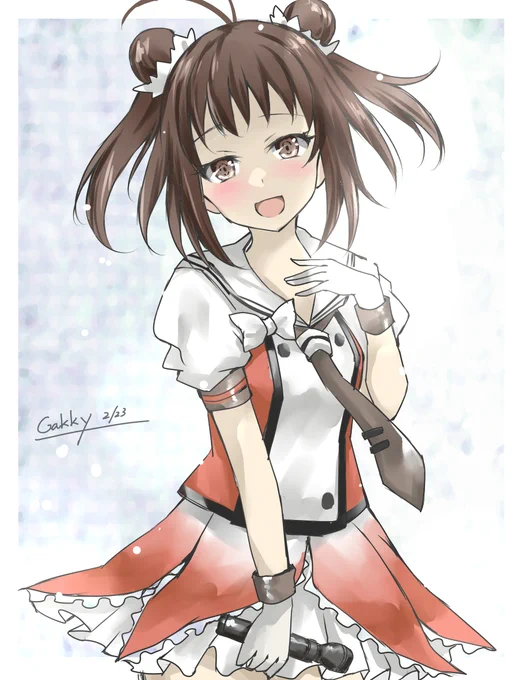 #艦これ版真剣お絵描き60分一本勝負_20220223
#艦これ版深夜の真剣お絵描き60分一本勝負
今日はみんなありがとう・・・それでは最後の歌、聞いてください・・・ 