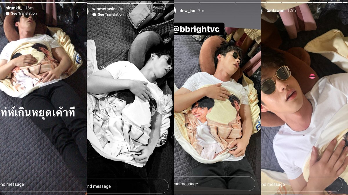 F4Thailand_'s tweet photo. When everyone posted a igs of bright sleeping hahaha #F4Thailand https://t.co/I8PuRakGs2