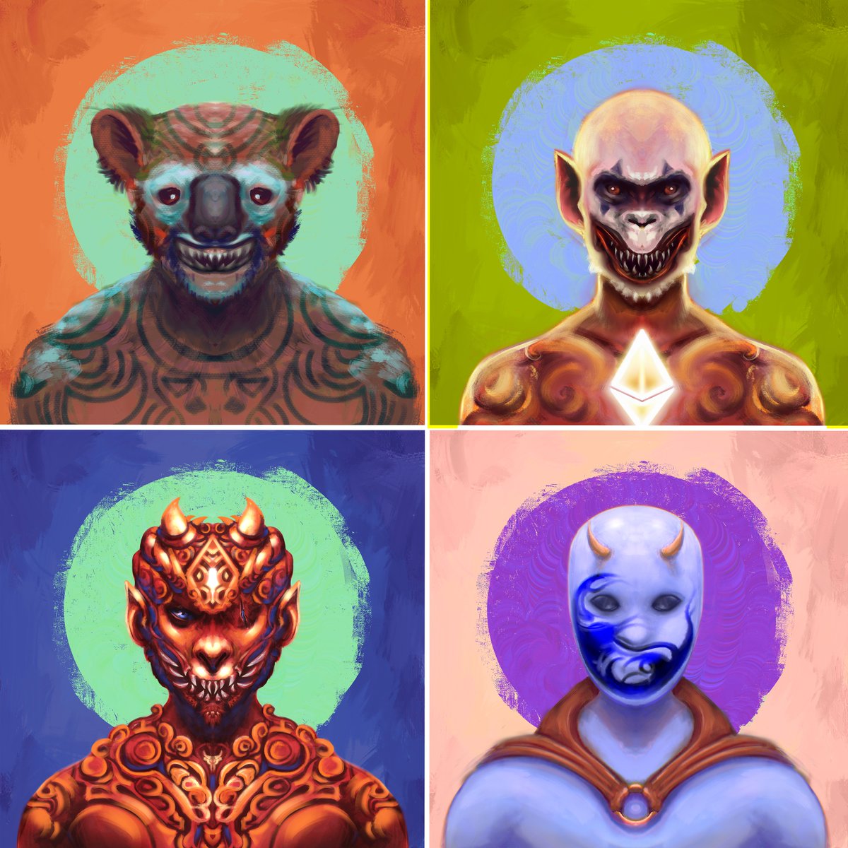 Arun_art28's tweet photo. @BlueNft11 The collection of hand-drawn characters consisting of Demons Horde from far away fantastical lands.
only available on @opensea 
Link: https://t.co/BXahl6UMeY https://t.co/Tj5l5NEYGG