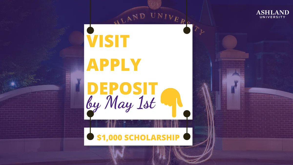 Ashland Univ. Admissions tweet media