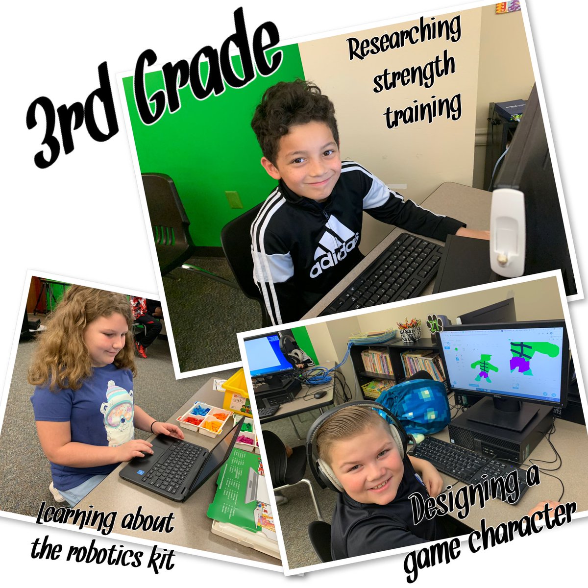 3rd Grade working on passion projects!