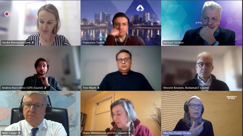EUmHealthHub's tweet photo. Want to know what we were talking about in our last #HubTalks2022? #EuropeanmhealthHub 💻
🗣️ @WHO @V_I_PerezNueno @interopEHRate @EngineeringSpa @VincentKeunen @andaman7 @COCIR @PeralaHeape @UniOulu @mstrubin @medtecheurope @LanM_EHTEL @ehtel_ehealth
👀 https://t.co/wO8Yz27u6D https://t.co/4FmNOqv7cz