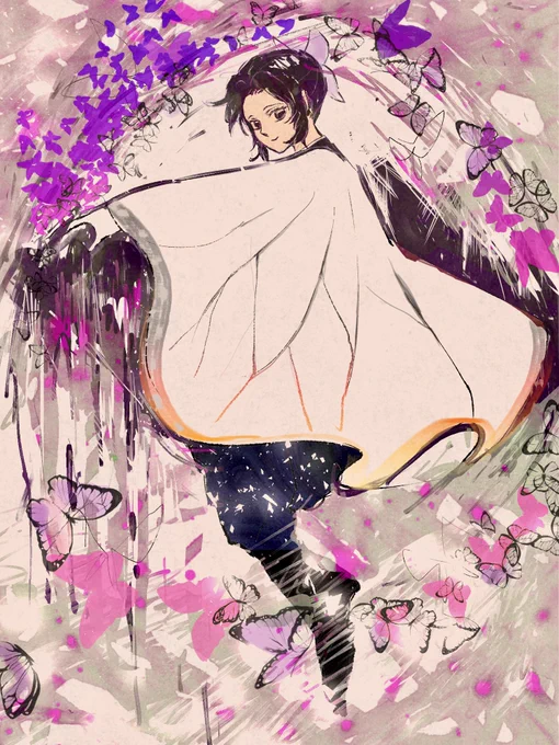 🦋さんお誕生日おめでとうございます✨あなたは強くて可憐でかっこいい
#胡蝶しのぶ生誕祭2022 
#胡蝶しのぶ誕生祭2022 