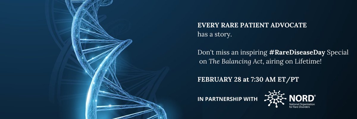 RareDiseases's tweet photo. .@btmcaresforrare &amp; NORD are partnering up for a #RareDiseaseDay Special airing on @BalancingActTV on Monday, Feb. 28 at 7:30am ET on @LifetimeTV.
Every patient has a story. Hear three courageous moms talk about their unyielding commitment to provide the best for their child. 🦓 https://t.co/kylavURXXv