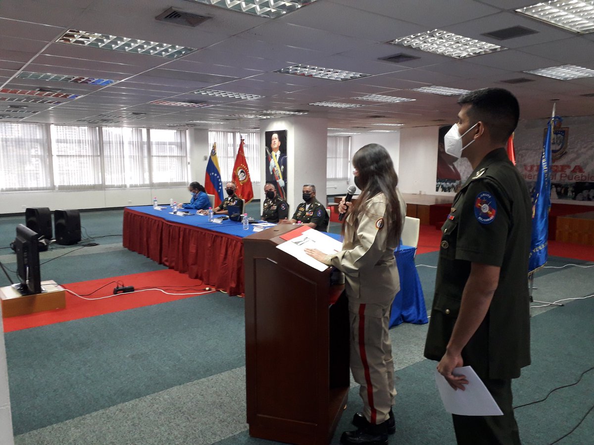 ComproticUnefa's tweet photo. #AHORA la @Unefa_VEN sigue en la defensa de la Nación, Hoy  Inaugura el Diplomado de Defensa Integral de la Nación y Gestión de la Dirección para la Lucha No Armada y Conferencia de Guerra Integral e Intervencionismo contra la República Bolivariana de Venezuela @angiolillofp https://t.co/aJdDEM10I3