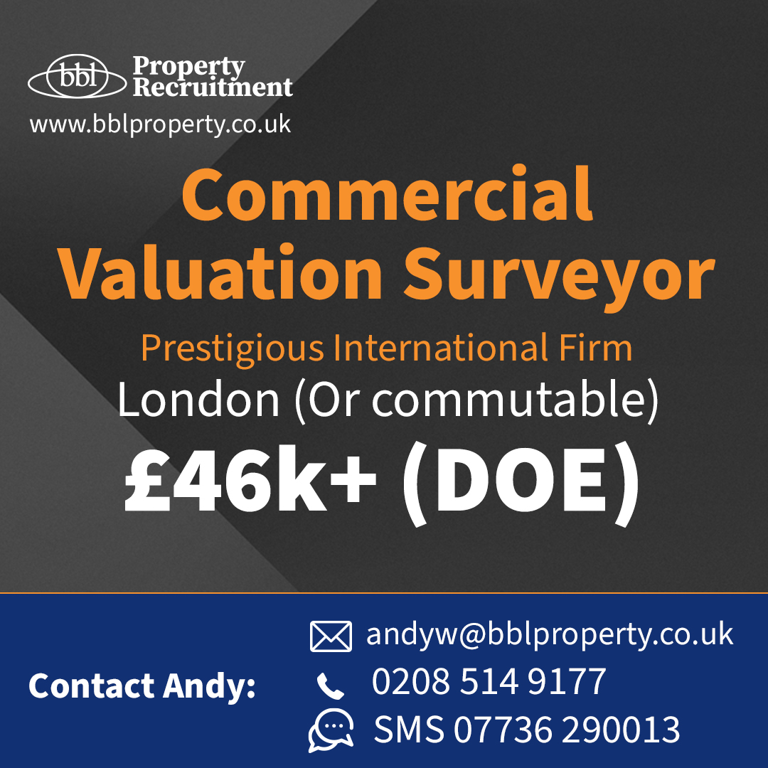 BBL Recruitment (@bblproperty) on Twitter photo If you are a MRICS/FRICS Commercial Valuer with VRS (or know someone who is), call Andy to have an informal chat.
📧 andyw@bblproperty.co.uk
📞 Tel: 0208 514 9177
💬 WhatsApp: 07736 290 013
#bblproperty #surveyingrecruitment If you are a MRICS/FRICS Commercial Valuer with VRS (or know someone who is), call Andy to have an informal chat.
📧 andyw@bblproperty.co.uk
📞 Tel: 0208 514 9177
💬 WhatsApp: 07736 290 013
#bblproperty #surveyingrecruitment